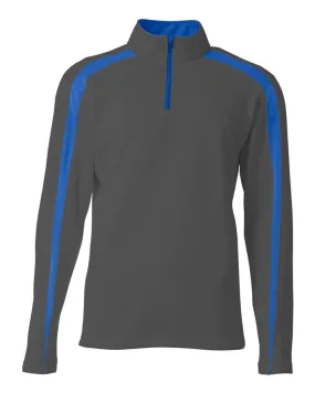 A4 NB4005 Spartan Fleece Quarter Zip - Graphite Royal